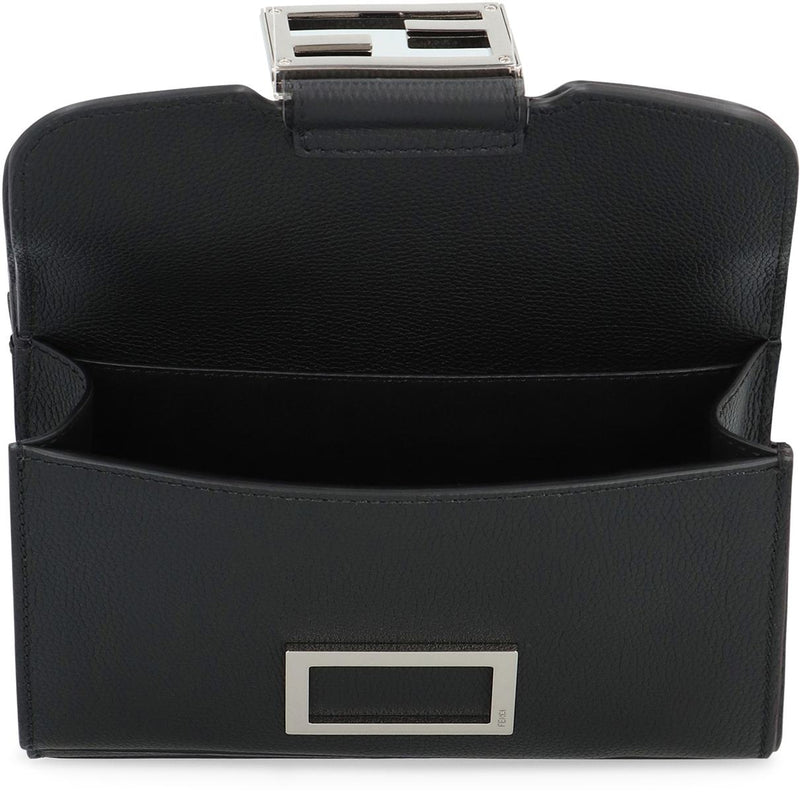 Fendi Baguette Double Leather Crossbody Bag