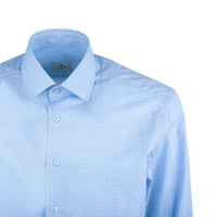 Etro Light Blue Micro Paisley Patterned Shirt All Over
