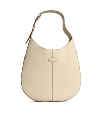 Tod'S 'Hobo' White Leather Bag