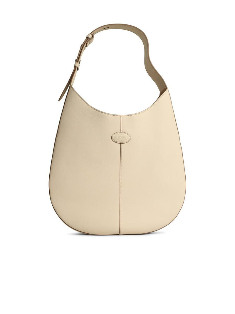 Tod'S 'Hobo' White Leather Bag