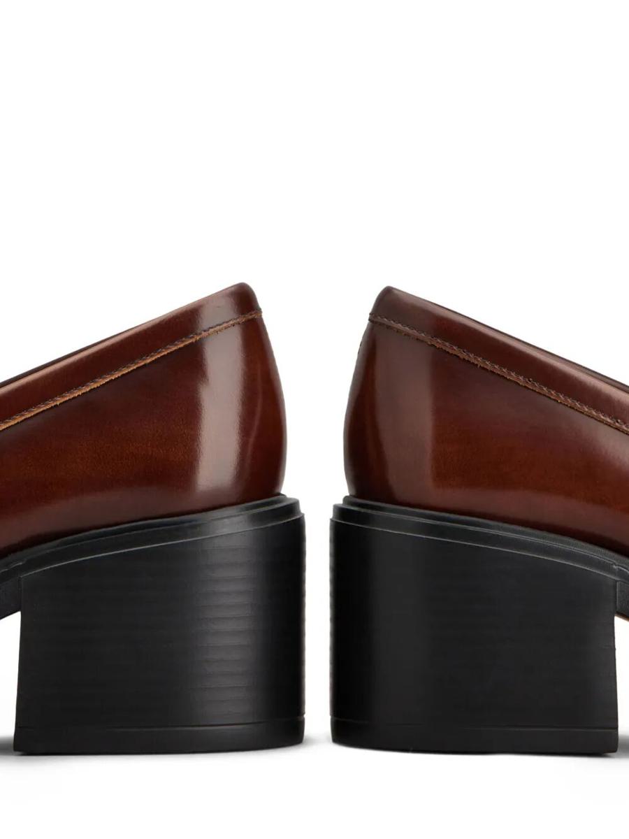 Tod'S Leather Heeled Penny Loafers Shoes