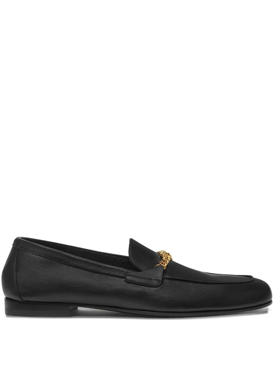 Versace 'Medusa' Black Leather Loafers