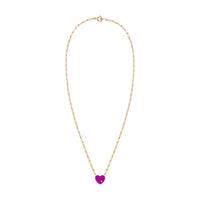 Yvonne Leon Small Solitary Heart Necklace