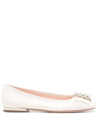 Roger Vivier Très Vivier Leather Ballet Flats