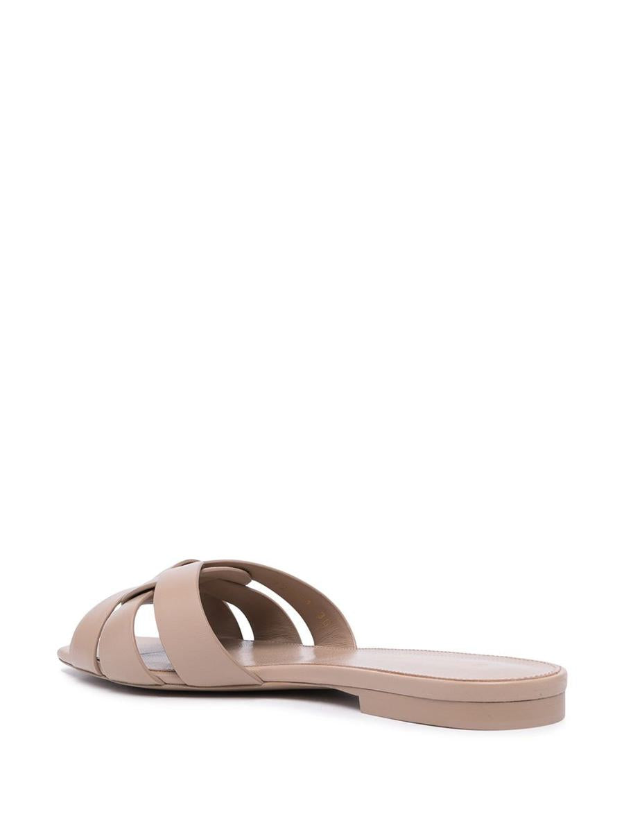 Saint Laurent Tribute Nu Pieds Leather Sandals