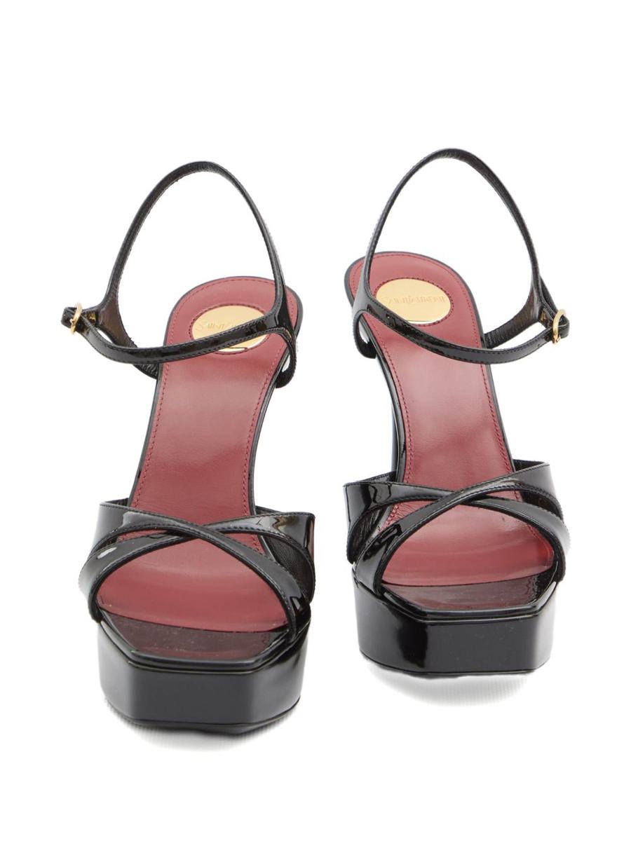 Saint Laurent Debbie Patent Leather Sandals