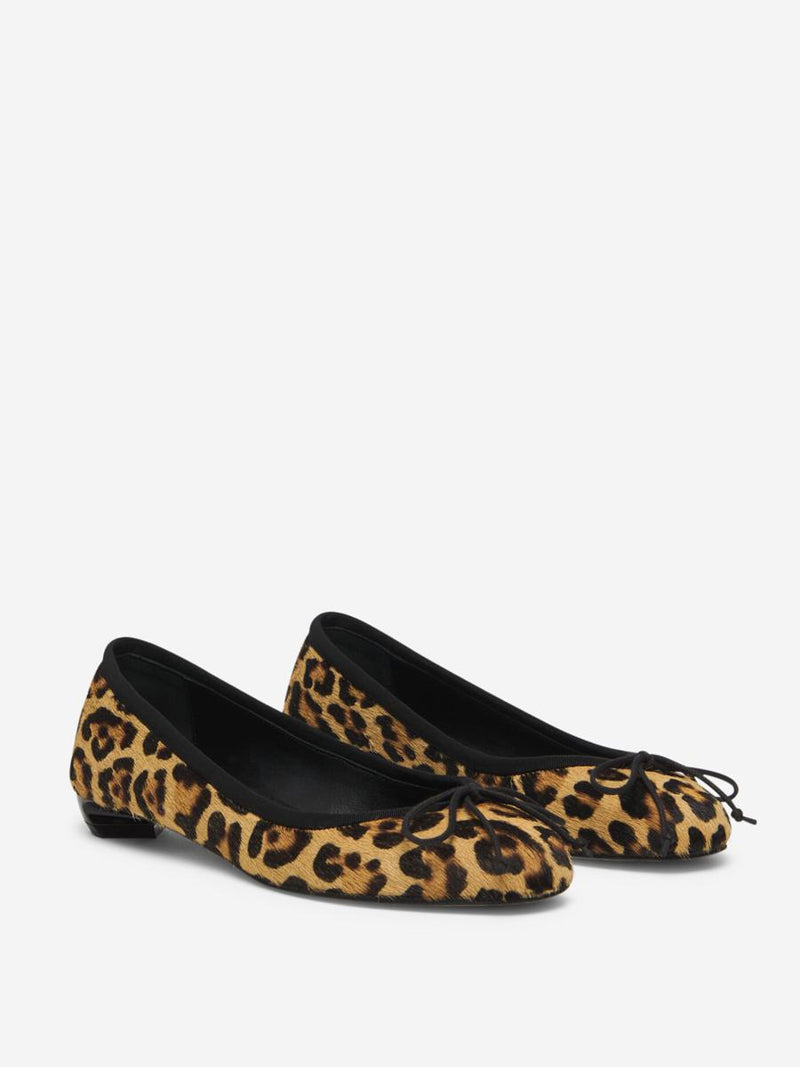 Alexander McQueen Leopard Armadillo Ballerinas