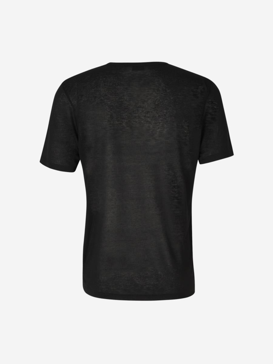 Saint Laurent Viscose Logo T-Shirt