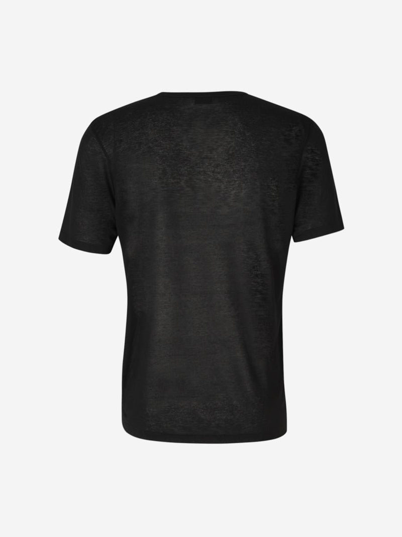 Saint Laurent Viscose Logo T-Shirt
