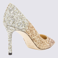 Jimmy Choo Gold Tone Pumps