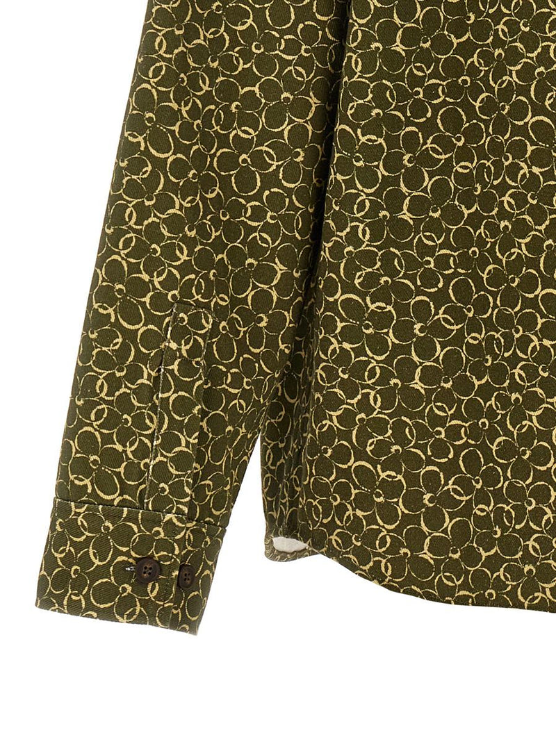 Maison Kitsuné Floral Print Overshirt