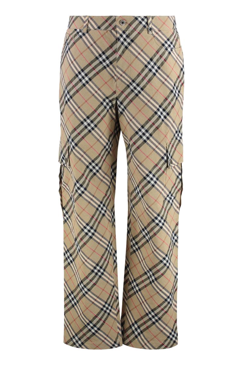 Burberry Linen And Cotton Trousers