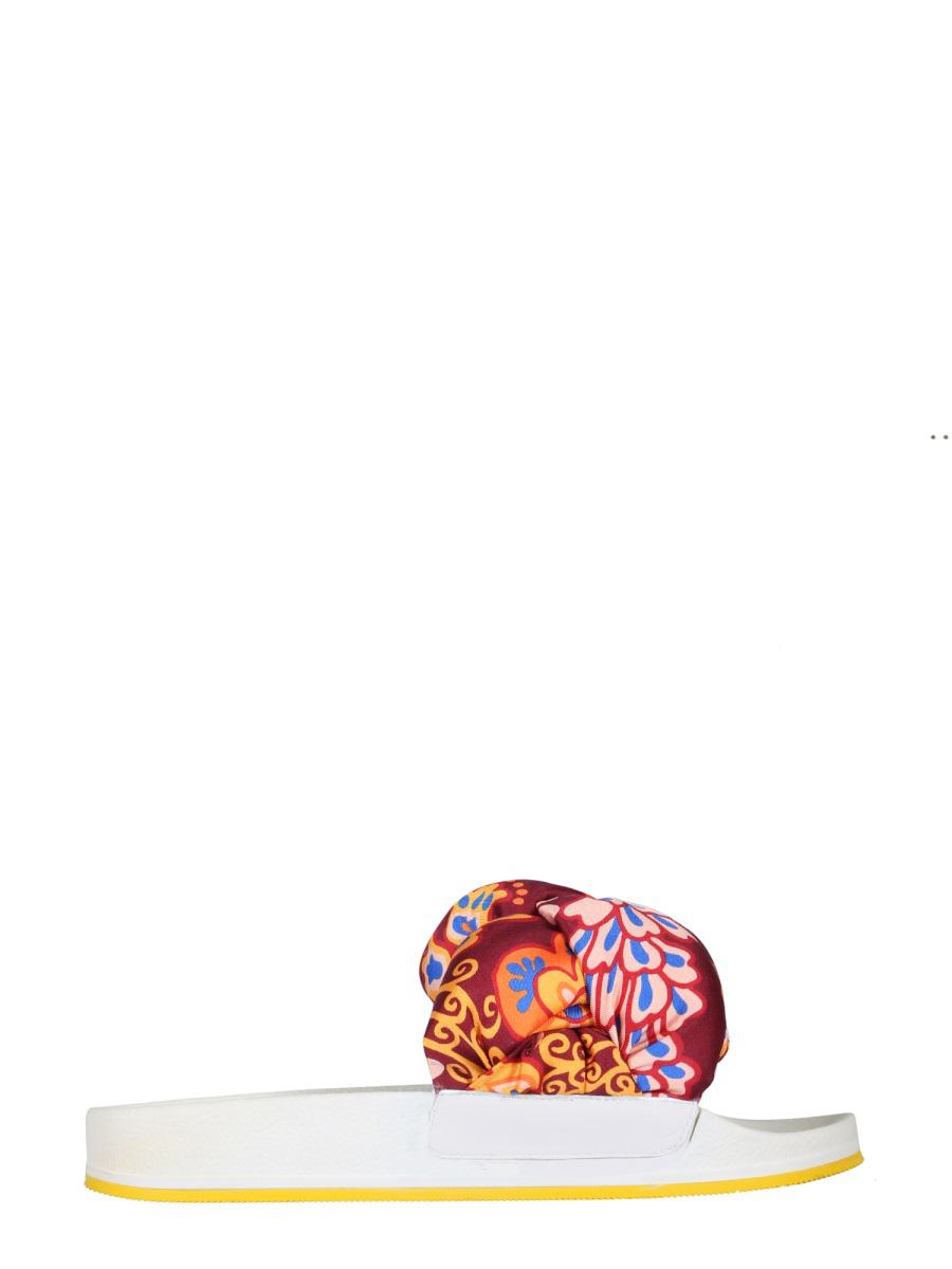 La DoubleJ Braid Slide Sandals