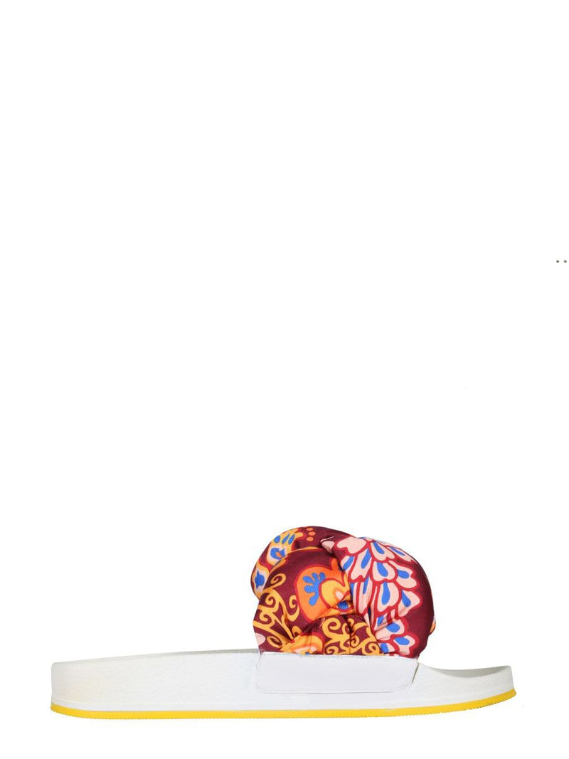 La DoubleJ Braid Slide Sandals