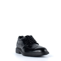 Hogan Black Leather Dovetail Lace-Up