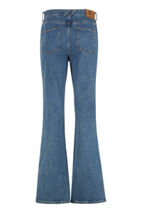 Burberry High-Rise Bootcut Jeans