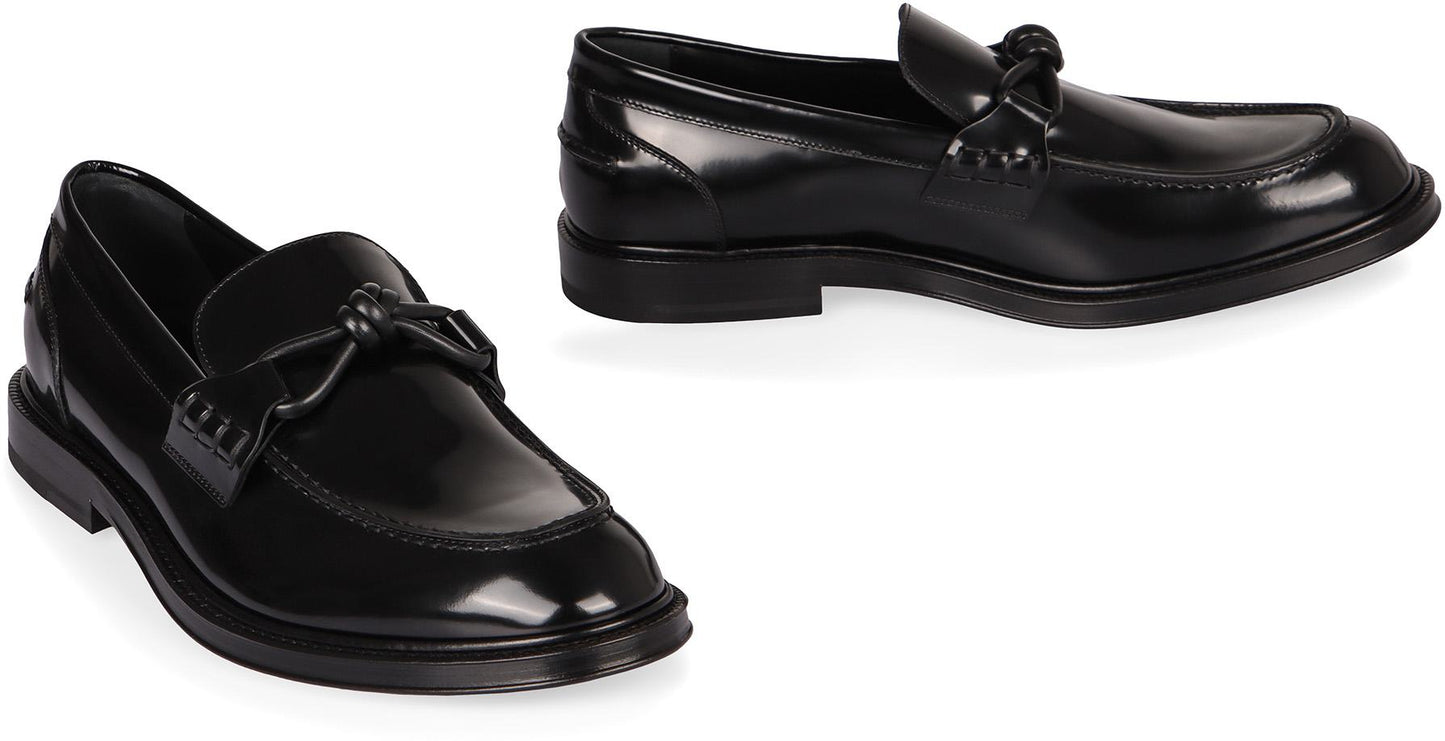 Bottega Veneta Brushed Leather Loafers