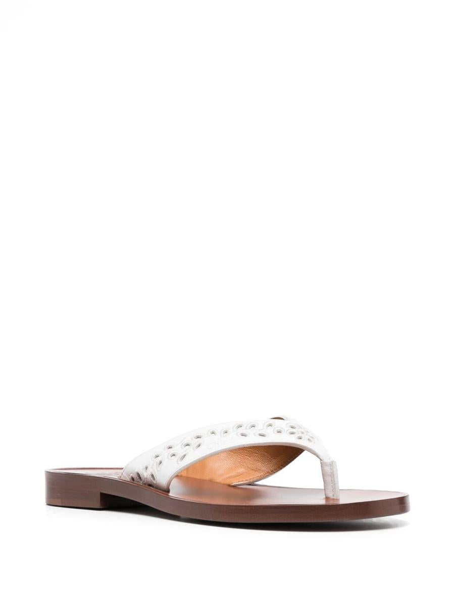 Chloé X Eres Paz Leather Thong Sandals