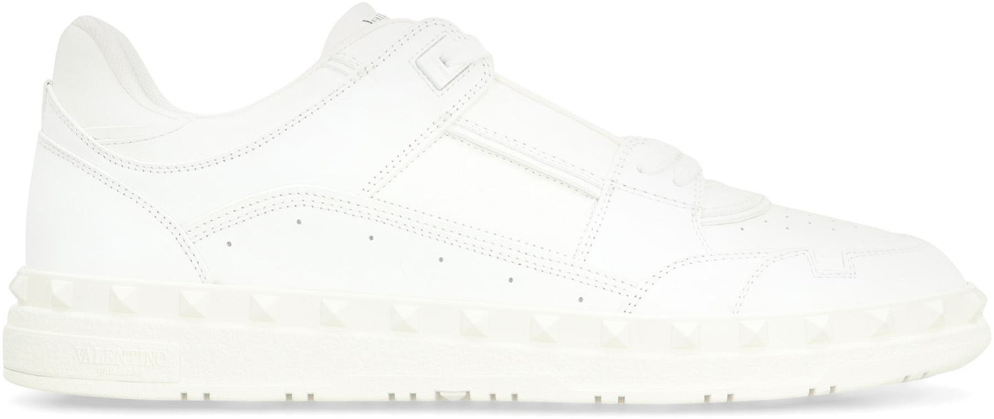 Valentino Garavani Freedots Leather Low-Top Sneakers