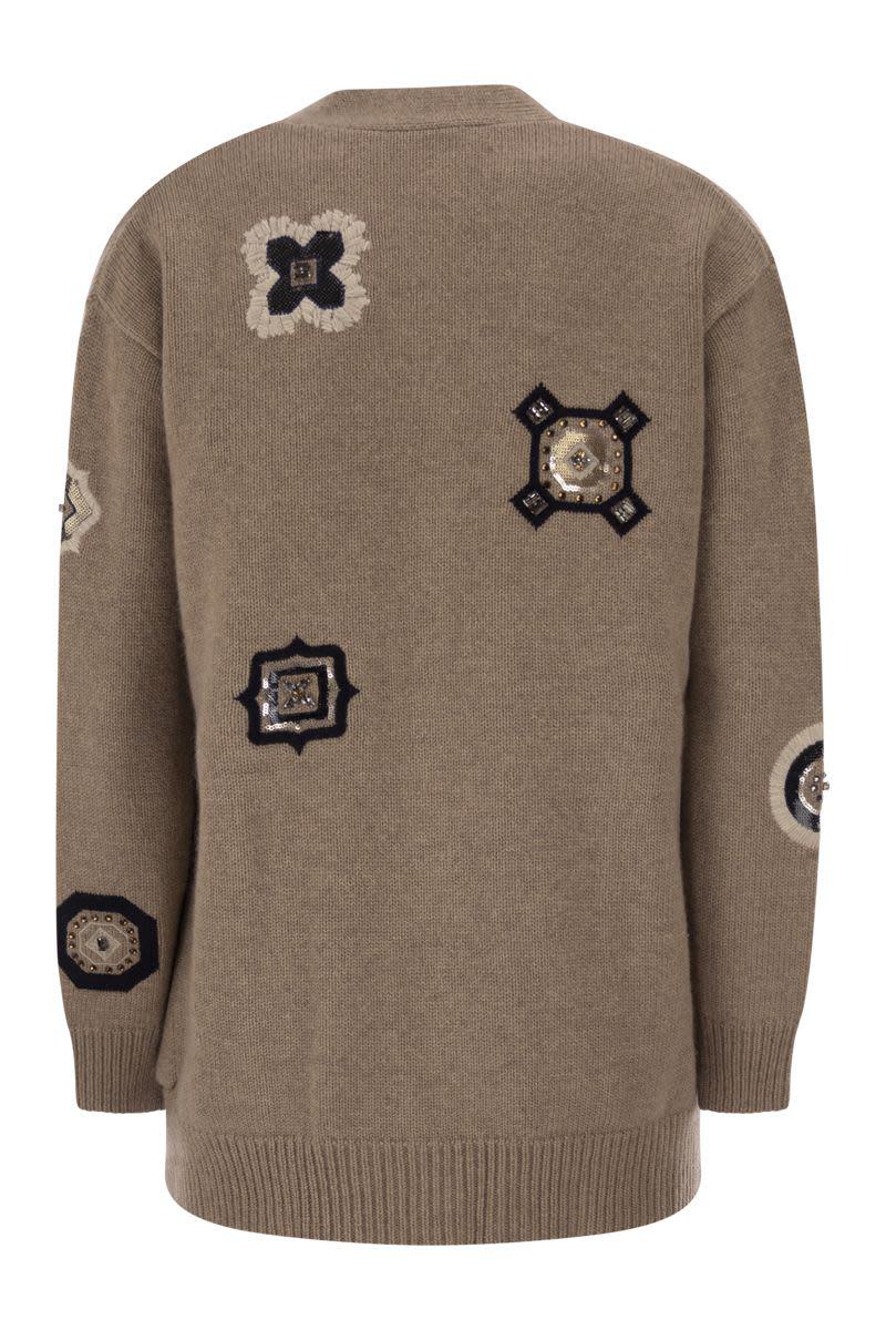 Max Mara Mxmgioire - Long Cardigan In Wool And Cashmere