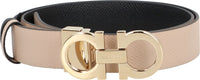 Salvatore Ferragamo Gancini Reversible Leather Belt