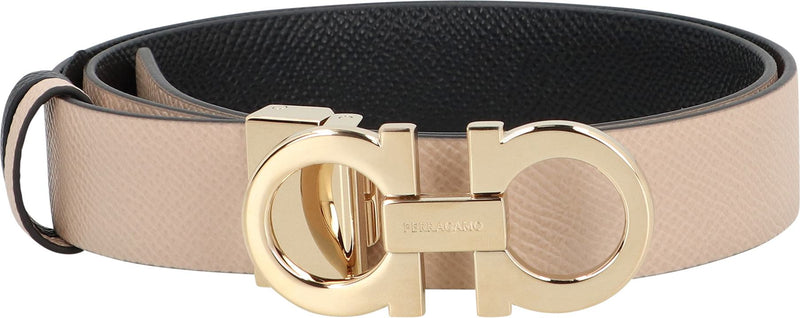 Salvatore Ferragamo Gancini Reversible Leather Belt