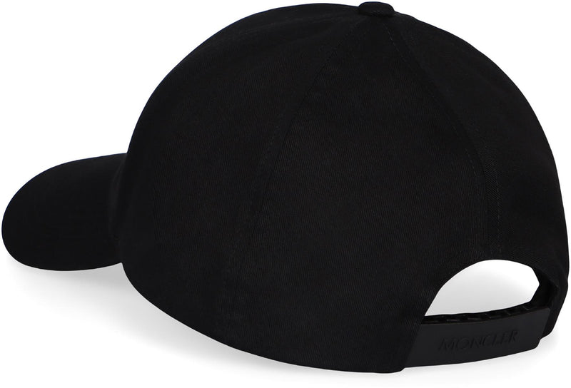 Moncler Baseball Cap In Cotton Gabardine