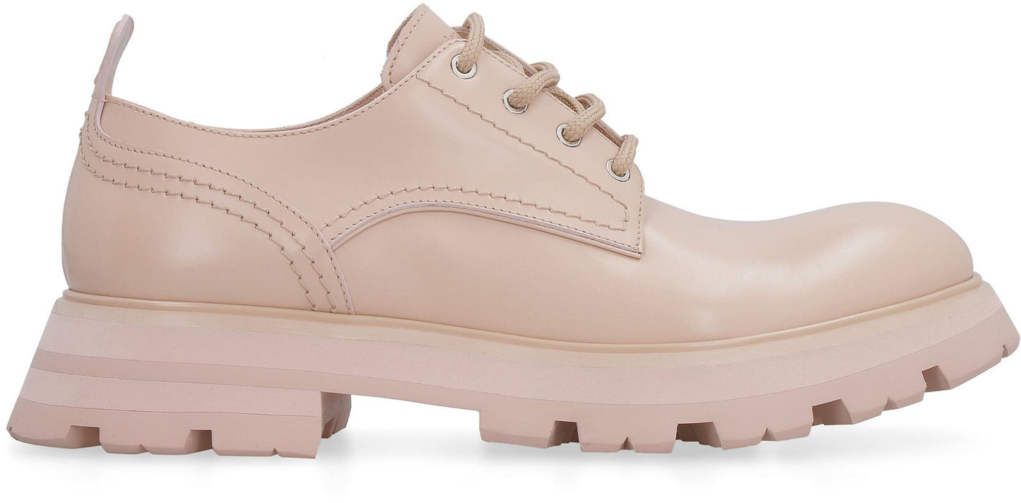 Alexander McQueen Wander Leather Lace-Up Shoes