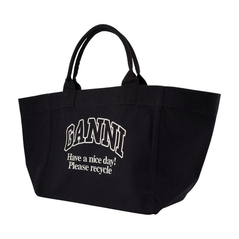 Ganni Xxl Logo Shopper Bag