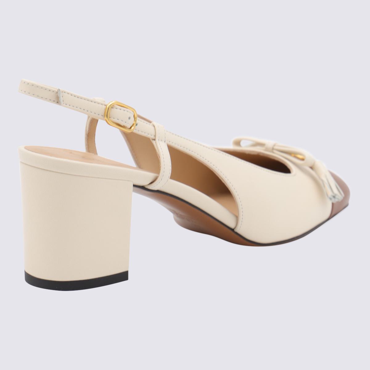 Valentino Garavani Beige Leather Pumps
