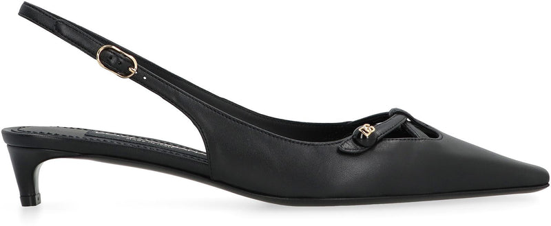 Dolce & Gabbana Leather Slingback Pumps