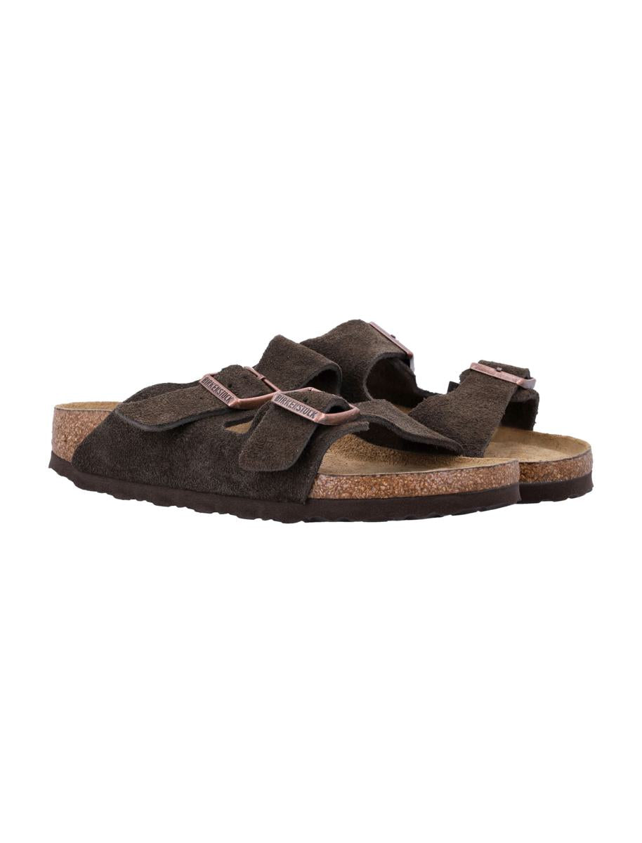 Birkenstock Suede Arizona Sandals Mocha Brown