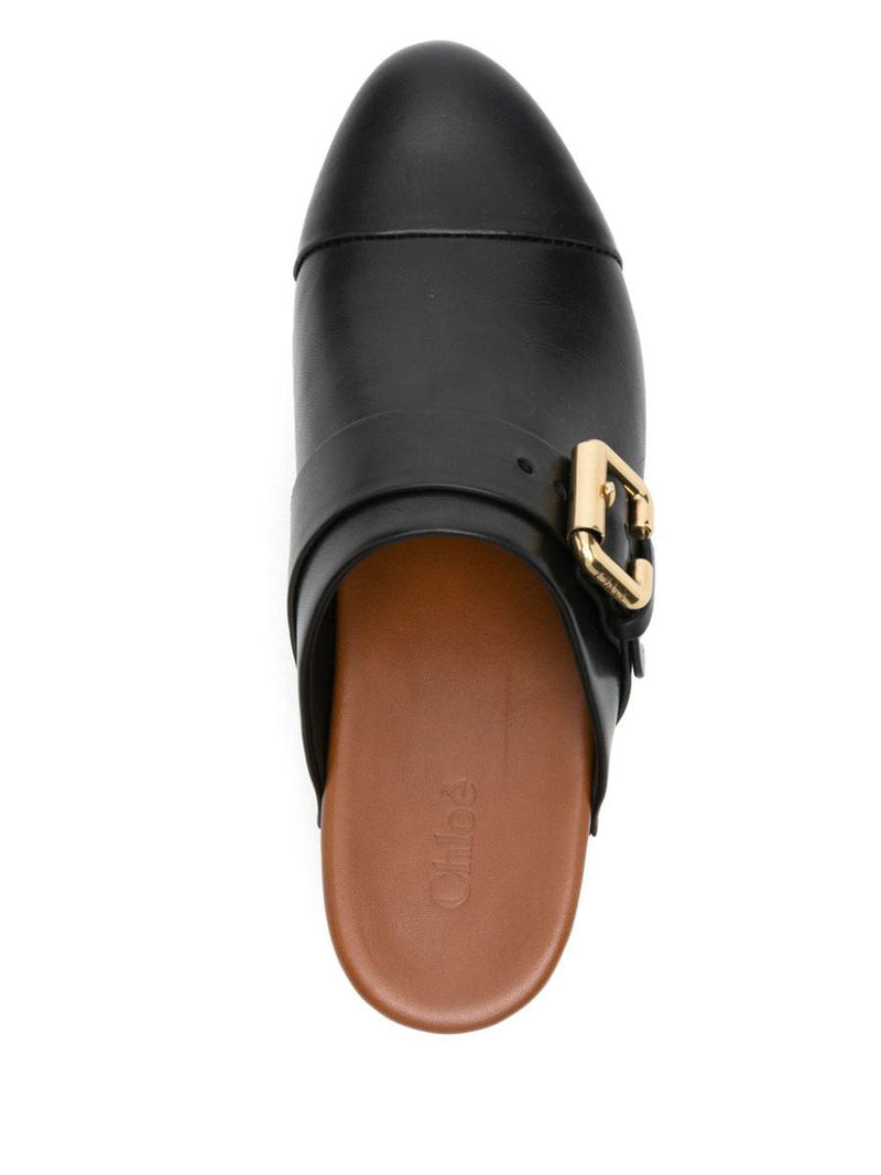 Chloé Jeannette Leather Clogs