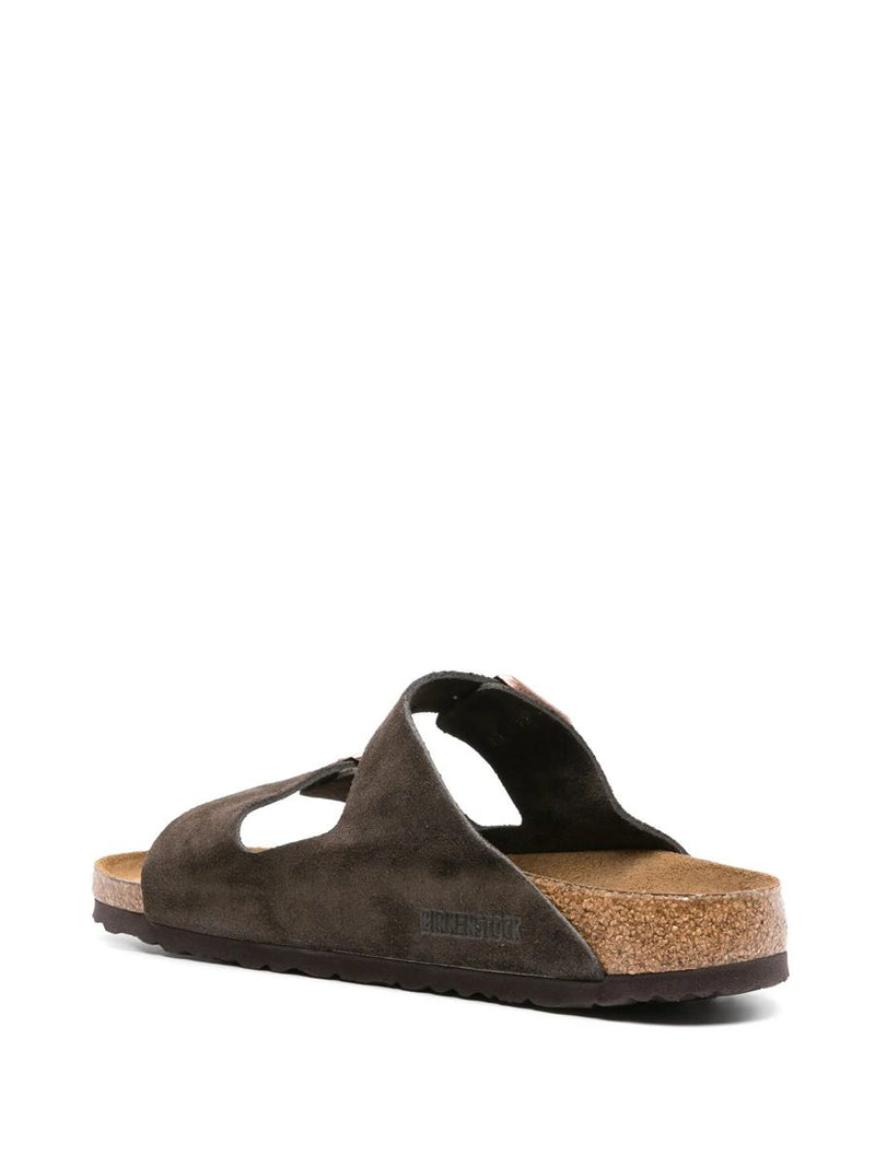 Birkenstock Arizona Sfb Mocca, Suede Leather Shoes