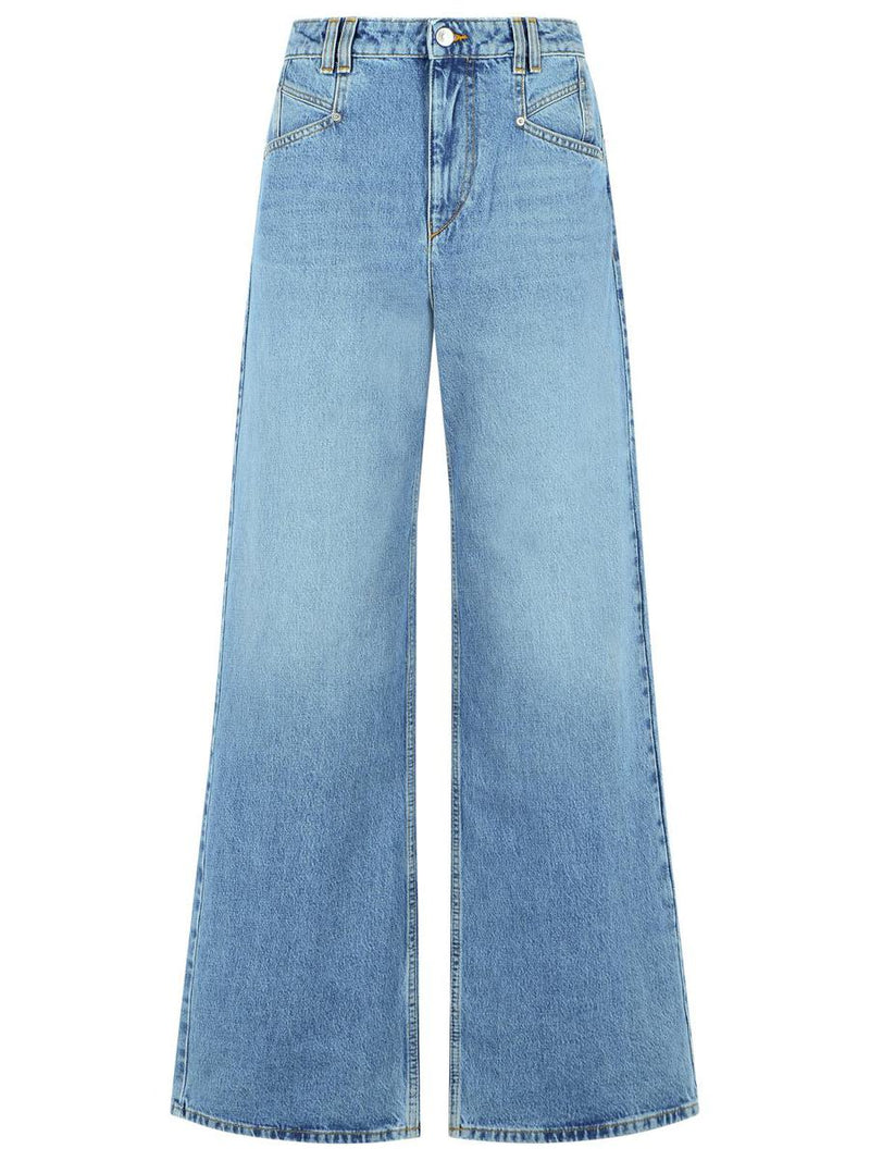 Isabel Marant 'Lemony' Light Blue Cotton Jeans