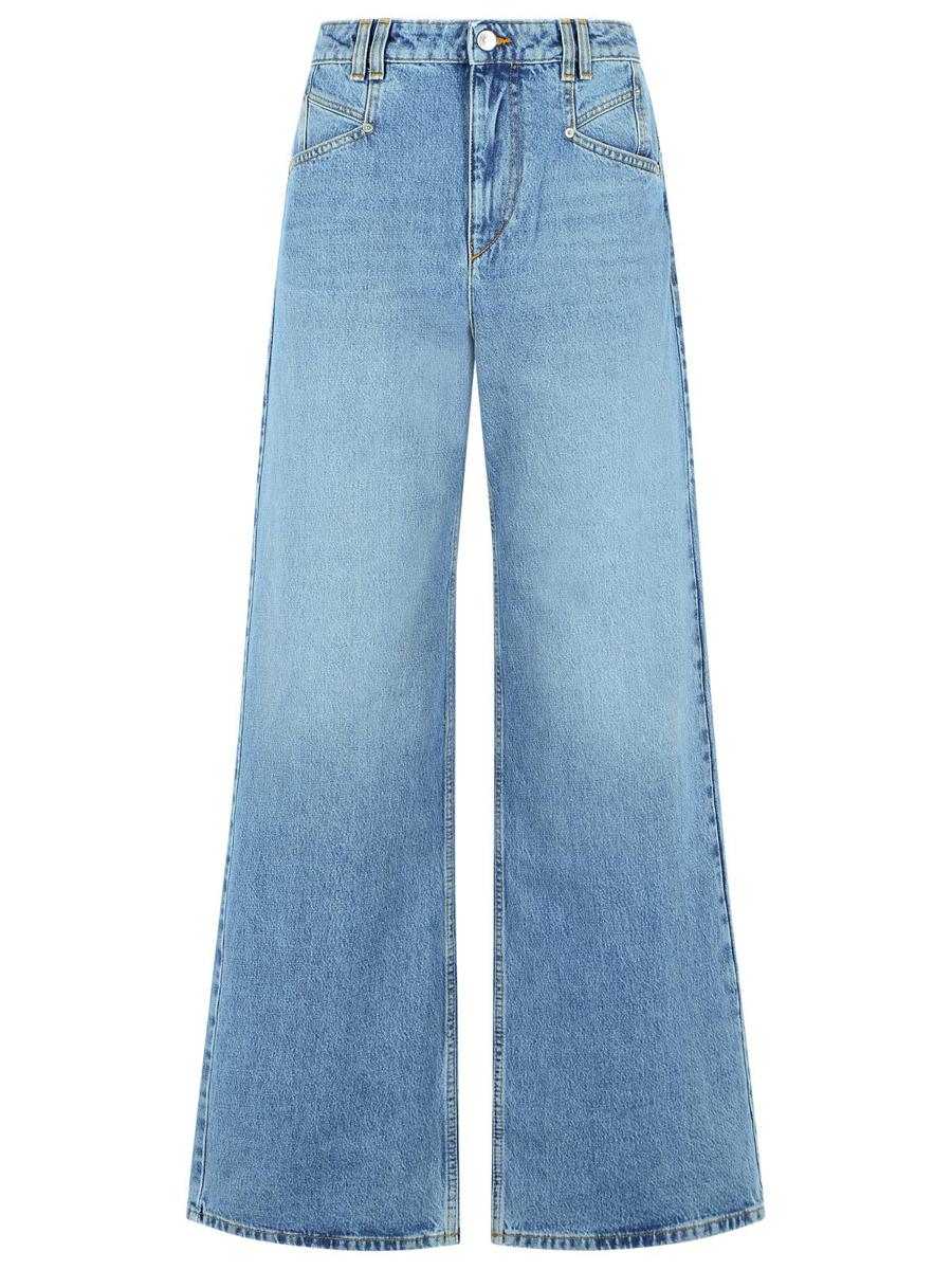 Isabel Marant 'Lemony' Light Blue Cotton Jeans