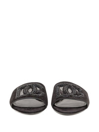 Dolce & Gabbana Dg Logo Leather Sandals