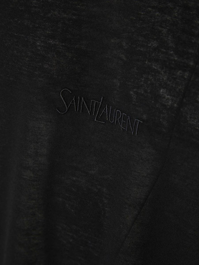 Saint Laurent Viscose Logo T-Shirt