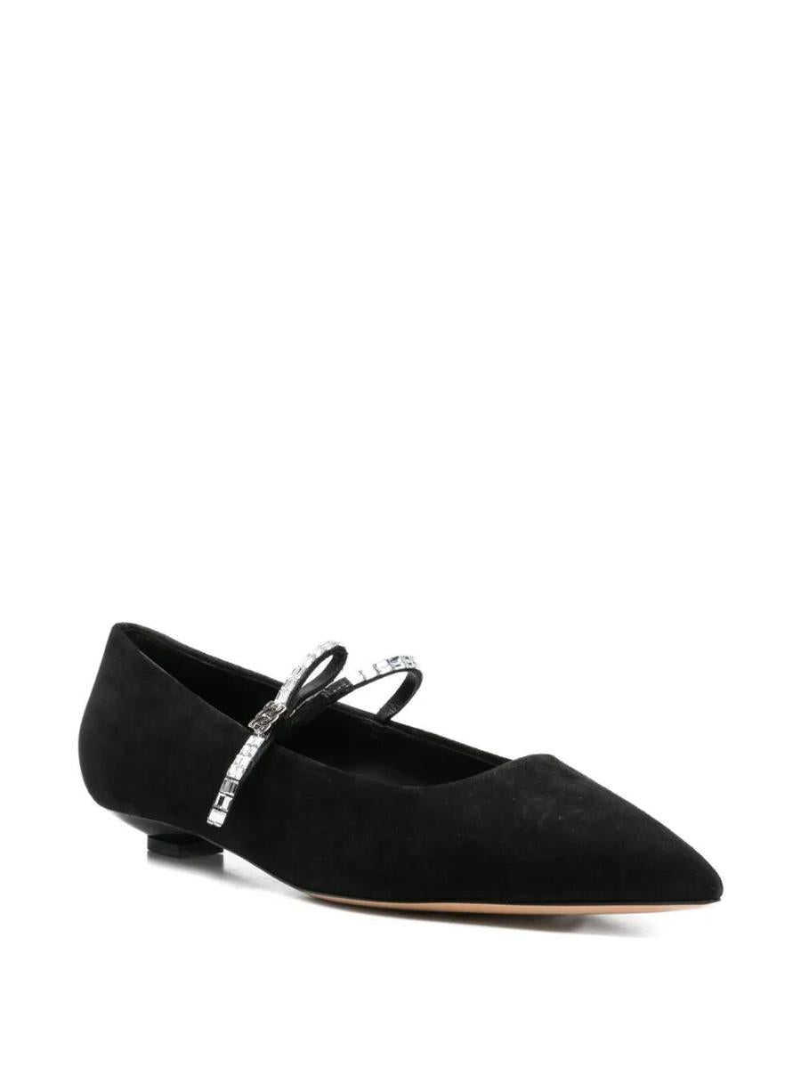 Casadei "Mini Blade" Melody Suede Starway Ballet Shoes T.020