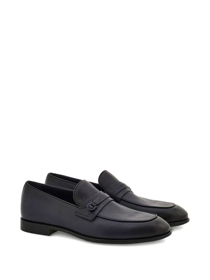 Salvatore Ferragamo Desio Shaded Leather Loafers Shoes