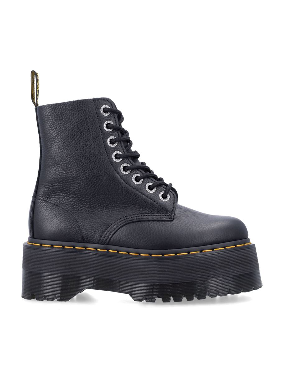 Dr. Martens 1460 Pascal Max Black Leather Platform Boots