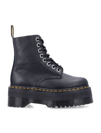 Dr. Martens 1460 Pascal Max Black Leather Platform Boots
