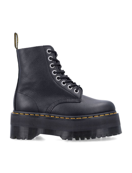 Dr. Martens 1460 Pascal Max Black Leather Platform Boots