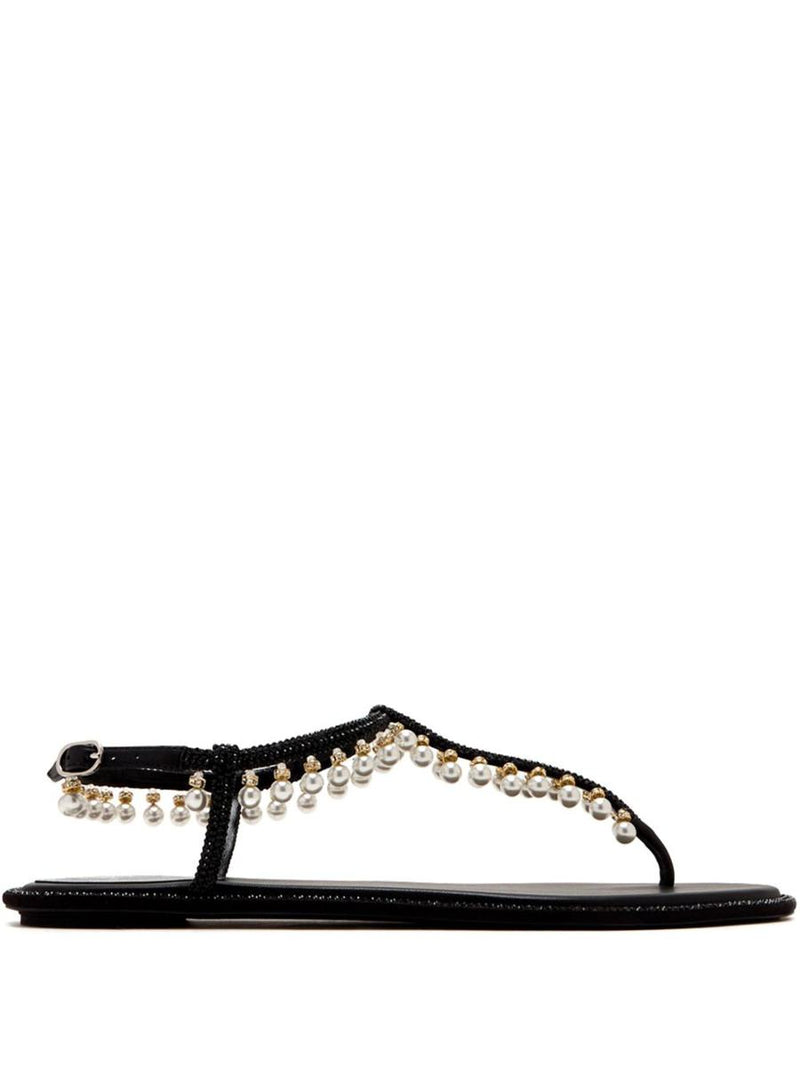 René Caovilla Diana Pearls Sandals