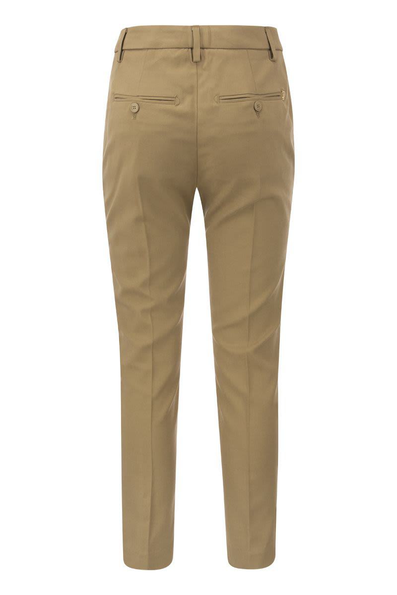 Dondup Carmen - Slim Gabardine Lyocell Trousers