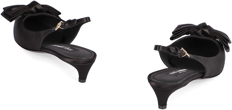 Dolce & Gabbana Satin Slingback Pumps