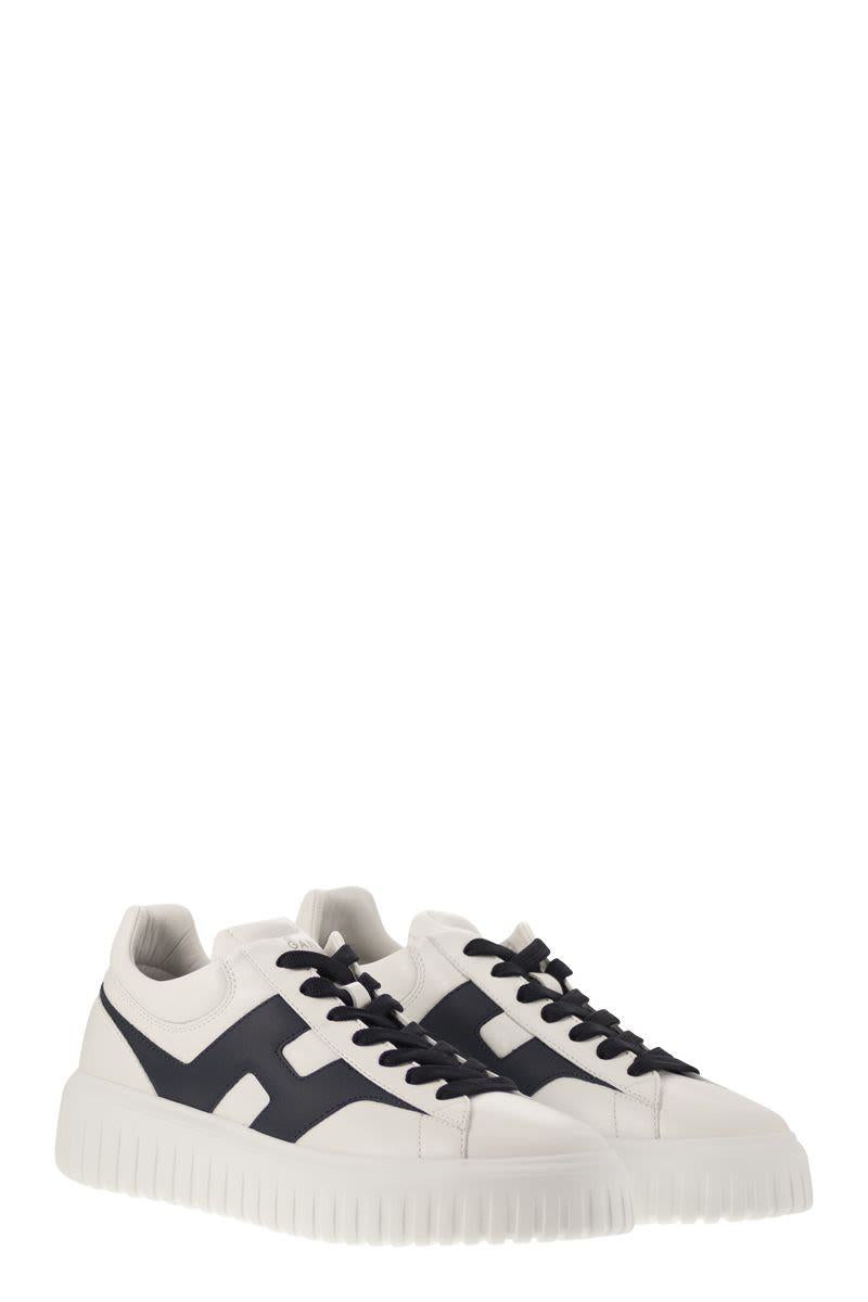 Hogan H-Stripes - Leather Trainers With Side H