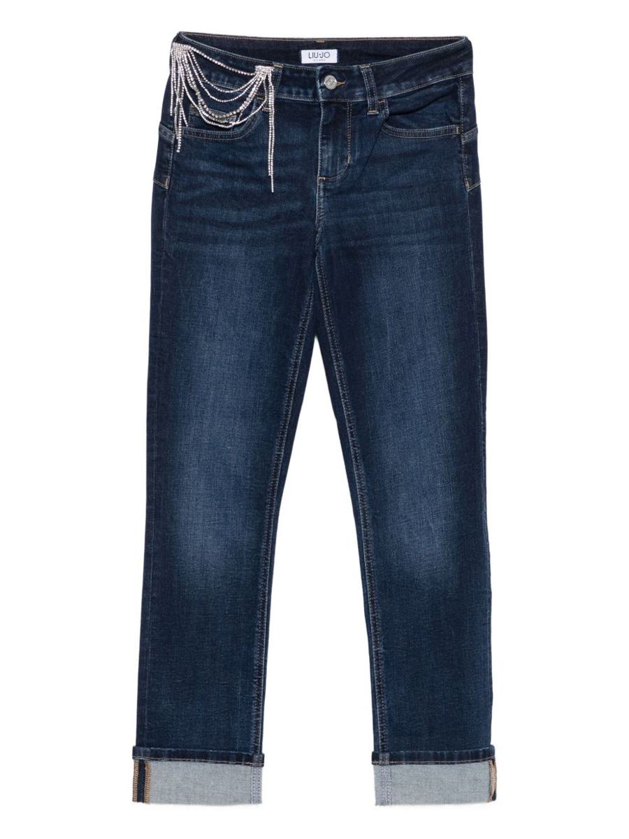 Liu Jo Blue Jeans With Rhinestone Details