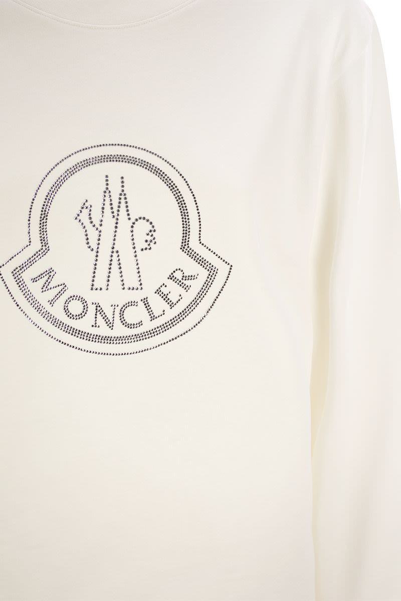 Moncler Logo Sweatshirt With Crystals