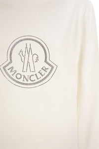 Moncler Logo Sweatshirt With Crystals